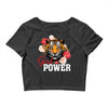 Girl Power White Write Crop Top