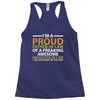 i'm a proud father in law Racerback Tank