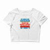 push me around grandma Crop Top