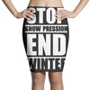 stop snow pression end winter funny Pencil Skirts