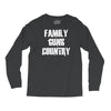 family, guns, country Long Sleeve Shirts