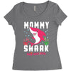 mommy shark doo doo doo family matching Women's Triblend Scoop T-shirt