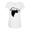 atlanta skyline falcons logo Maternity Scoop Neck T-shirt