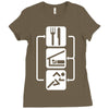 v2 eat sleep run Ladies Fitted T-Shirt