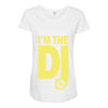 im a dj graphic tee mens Maternity Scoop Neck T-shirt