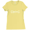 ctrl+c Ladies Fitted T-Shirt