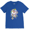 flying rainbow skull island V-Neck Tee