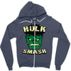hulk smash Zipper Hoodie