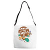 saved by the shell Adjustable Strap Totes