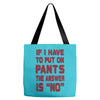 if i have to put pants on Tote Bags