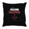the walking deapool Throw Pillow