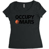 occupy mars Women's Triblend Scoop T-shirt