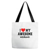 i love my awesome mechanic Tote Bags
