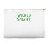 wicked smaht funny Accessory Pouches