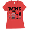 Wine Club pub Ladies Fitted T-Shirt