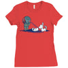 predat awww Ladies Fitted T-Shirt