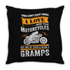 Motorcycles Gramps Throw Pillow