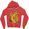 bruce, the dragon Zipper Hoodie