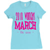 2018 Women's March On USA Ladies Fitted T-Shirt