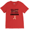 Once a Cancer Patient Now a Cancer Survivor V-Neck Tee