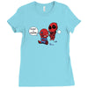 unicorn spidey Ladies Fitted T-Shirt