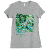 water lilies and nessy Ladies Fitted T-Shirt
