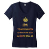 team damon salvatore Women's V-Neck T-Shirt