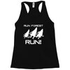 run forest run white color Racerback Tank