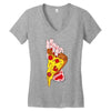 pizza slut Women's V-Neck T-Shirt
