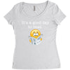 it's a good day to read Women's Triblend Scoop T-shirt
