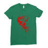 heartless splatter Ladies Fitted T-Shirt