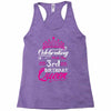 Celebrating With the 3rd Birthday Queen Racerback Tank
