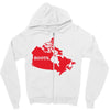 Canada Continent Roots Zipper Hoodie