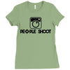 people shoot Ladies Fitted T-Shirt