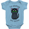 plotting your demise Baby Onesie