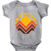 sunset mountain Baby Bodysuit