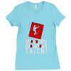 life is simple eat sleep and tai chi Ladies Fitted T-Shirt