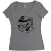 easter island Women's Triblend Scoop T-shirt