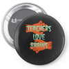 teachers love brains Pin-back button