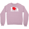 ladies i love michigan craft beer Crewneck Sweatshirt
