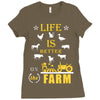 life is better1 Ladies Fitted T-Shirt