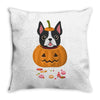 haloween french bulldog Throw Pillow