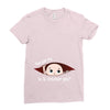 October Peeking Out Baby Boy Ladies Fitted T-Shirt