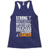 Strong Independent Motivated Cancer Racerback Tank