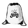 girl gang Drawstring Bags