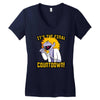 the final countdown! Women's V-Neck T-Shirt