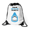 Feed Me and Tell Me I'm Pretty Baby Boy Drawstring Bags