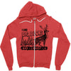 I Like Big Bucks And I Cannot Lie Zipper Hoodie