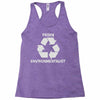 pesky environmentalist Racerback Tank
