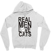 real men love cat Zipper Hoodie